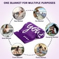 thumbnail image 7 of Get Well Blankets for Women, Get Well Soon Gifts After Surgery Cancer Survivors Comfort Gifts for Family Friend Coworkers Inspirational Sympathy Gifts, Soft Comfort Throw Blankets Purple Dark, 7 of 7