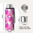 thumbnail image 7 of Modern 20oz Stainless Steel Thermal Bottle with Tea Filter and Cup Lid, Vacuum Insulated Coffee Mug with 316L Inner Liner, Leakproof Travel Thermos for Office, Commute & Outdoor, 7 of 7