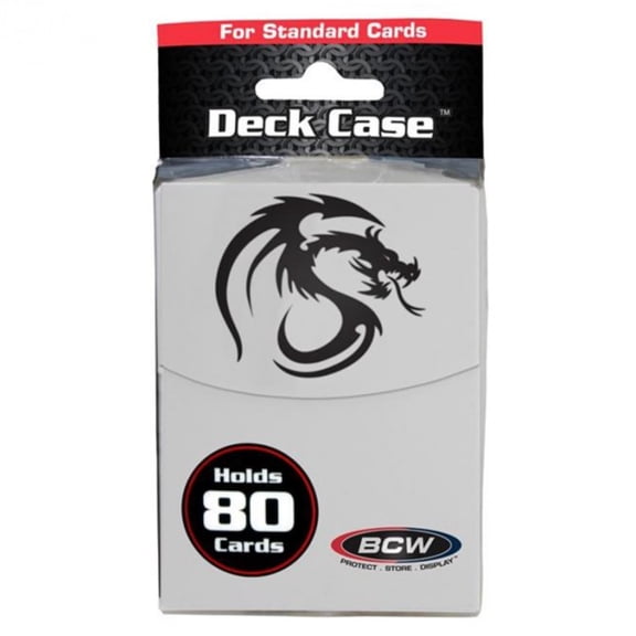 Bcw Deck Case Plastic - White (Holds 80 Cards)