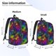 thumbnail image 2 of Disketp Bright Universe Mochila de Lona Estampada, Mochila Escolar de Viaje Ligera para Estudiantes y Portátil-Small, 2 of 5