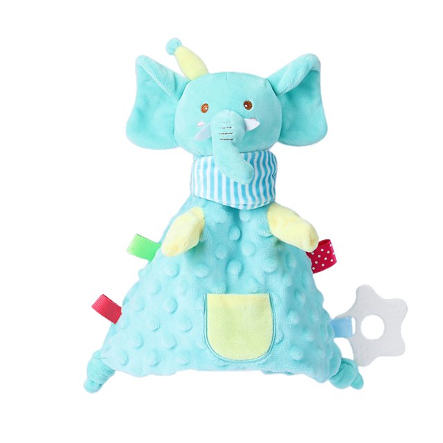 Pudcoco Baby Security Blanket, Cute Stuffed Animal Comfort Towel with