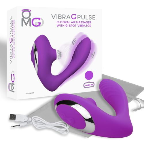 OMG Vibra G Pulse Suction Vibrator, Pink