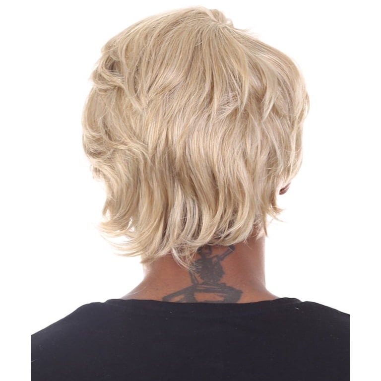 Perruque Courte Pour Hommes En Cheveux Humains - Couleur Dark Blond, Longueur 40 Cm, Style Naturel