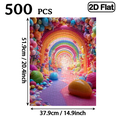 thumbnail image 3 of 500 pieces of vertical paper jigsaw puzzle - A colorful rainbow tunnel, with dimensions of 15*20.5 inches., 3 of 10