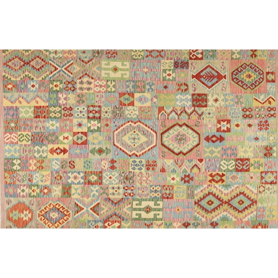 Ahgly Company Indoor Rectangle Contemporary Copper Red Pink Southwestern Area Rugs, 2' x 3'