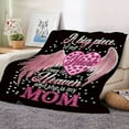 thumbnail image 4 of Personalized "Mom's Heart in Heaven" Sherpa Throw Blanket - Cozy, Soft, and Warm for Travel, Office, Bed, Plane, Camping, and More - Unique Memorial Gift for Mother's Day, Birthday, or Anniversary, 4 of 6