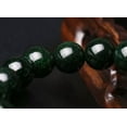 thumbnail image 3 of K-KED 100% Natural Green Sand Stone Loose Round Beads Stretchy Bracelet Bangle Cuff-8 mm, 3 of 7