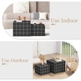 thumbnail image 6 of LAZZO Nesting Coffee Table Set of 2, Modern Wooden Side End Tables for Living Room, Bedroom, Office & Small Spaces, Black, 6 of 8