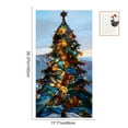 thumbnail image 3 of ChicYu Christmas Printed Christmas Tree Decoration Wall Stickers Removable Waterproof Statics Stickers Statics Design for Decorating Walls Windows or Cabinets, 3 of 6