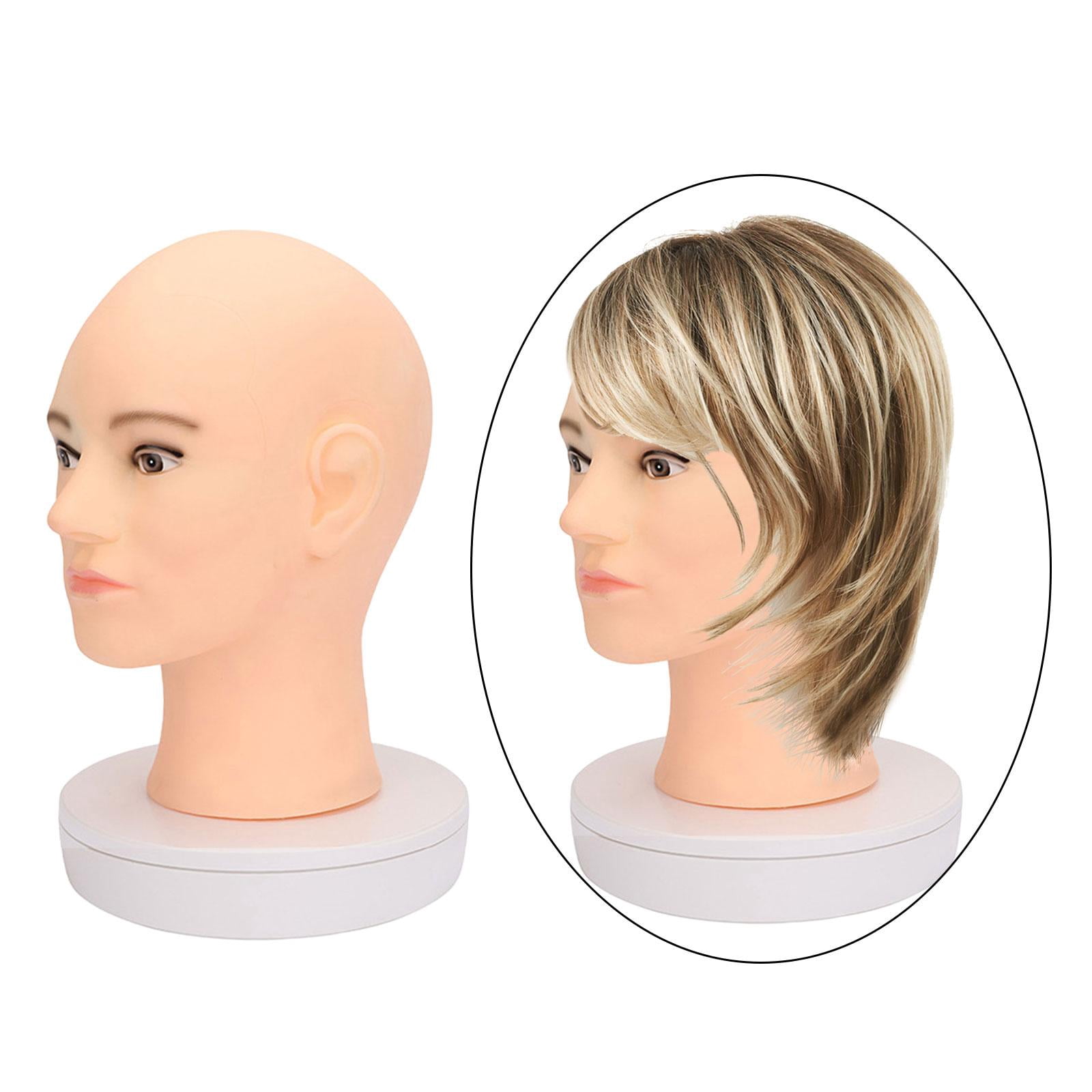 Stgfyxgs Makeup Doll Head Male Mannequin Head Training Professional Male Hair Model Head for Necklace Hats Wigs Making Styling Glasses style A