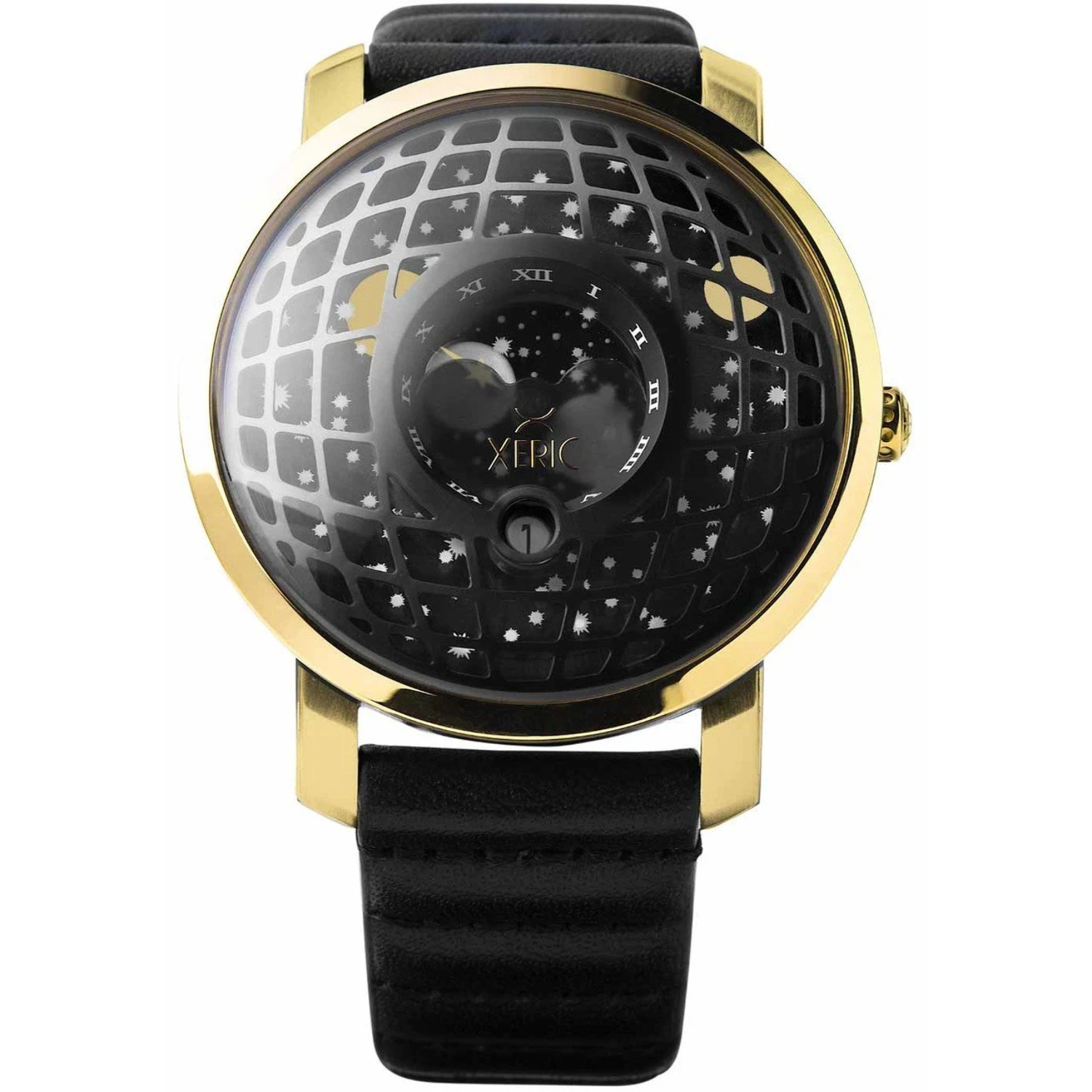 Xeric Trappist-1 American Moonphase Gold Black Zambia | Ubuy