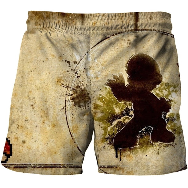 Super Mario Summer Beach Shorts 3-14 años Niños y adolescentes Pantalones de surf Pantalones de secado rápido para niños Beach Vacation3XL heqiyong CONDUJO
