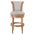 thumbnail image 2 of Home Square Wood Bar Height Swivel Barstool in Weathered Oak - Set of 3, 2 of 7