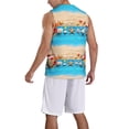 thumbnail image 2 of Naloa Boards and Beach Basketball Jersey Reversible Men's Mesh Athletic Sports Shirts Training Practice S-4XLLarge, 2 of 6