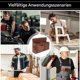 thumbnail image 3 of Tool Belt Bag, MultiPocket Tool Belt Garden Bag, Adjustable Shoulder Strap, Heavy Duty Supply Bag for Electricians Carpenter Construction Brown Large, 3 of 5