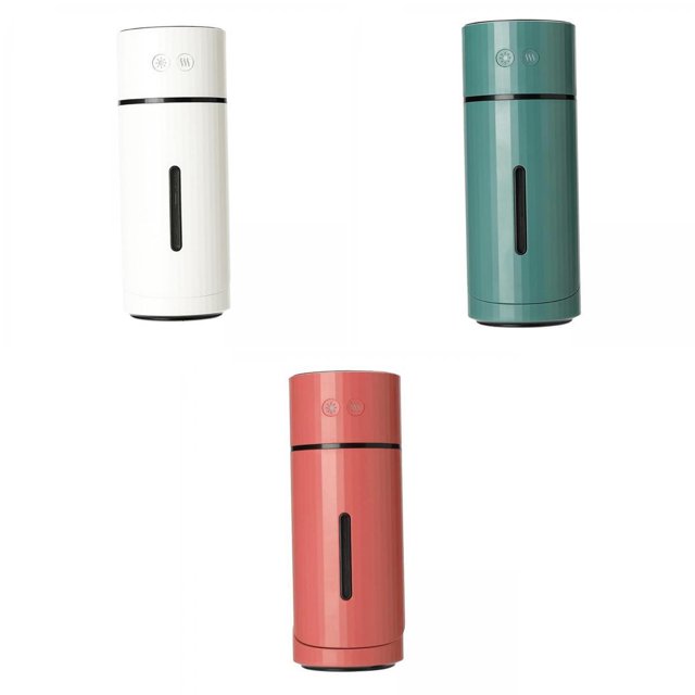 3 piezas Humidificador USB LED Lámpara de noche Oficina en hogar Fabricante de niebla BLESIY Mini humidificador de coche USB