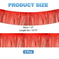 thumbnail image 2 of Foil Fringe Garland 10 Feet, 3 Pack Fringe Banner Wall Hanging Curtain Backdrop for Wedding Birthday, Red, 2 of 7