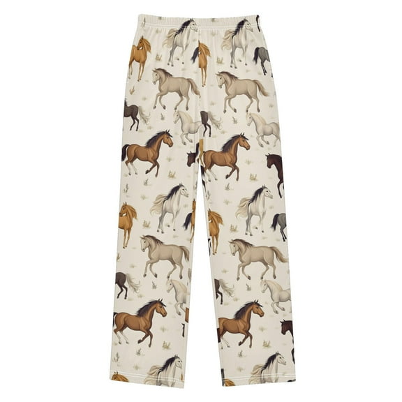 joogoo Wild Horses Pajama Pants Pj Bottoms Sleepwear Lounge L