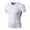 White, variant on Men's Compression Shirts, Short Sleeve Workout Gym T-Shirt, Running Tops, Cool Dry Athletic Shirt White S