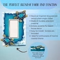 thumbnail image 2 of Nautical Single Rocker Switch (1 Gang) Decorative Light Switch Plate Cover with Sea Turtle and Ocean Waves Design, Coastal Home Décor for Unique Lighting Accents, 2 of 9