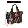 thumbnail image 5 of Sigee Colorful Floral Embroidery Mexican for Hand Travel Bag,Sports Tote Gym Bag for Men and Women, 5 of 7