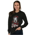 thumbnail image 3 of Vintage Betty Boop Roses Be Mine Women's Long Sleeve T Shirt Brisco Brands S, 3 of 5