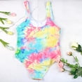 thumbnail image 2 of Traje de baño HUOGUO, traje de baño de una sola pieza con estampado de tallas grandes para mujer, 2 of 2