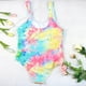 thumbnail image 2 of Traje de baño HUOGUO, traje de baño de una sola pieza con estampado de tallas grandes para mujer, 2 of 3