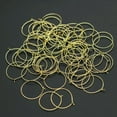 thumbnail image 3 of U8MO 100 Golden Wine Glass Charm Rings Round Earring Hoops 20mm-35mm Jewelry Making-35mm, 3 of 7