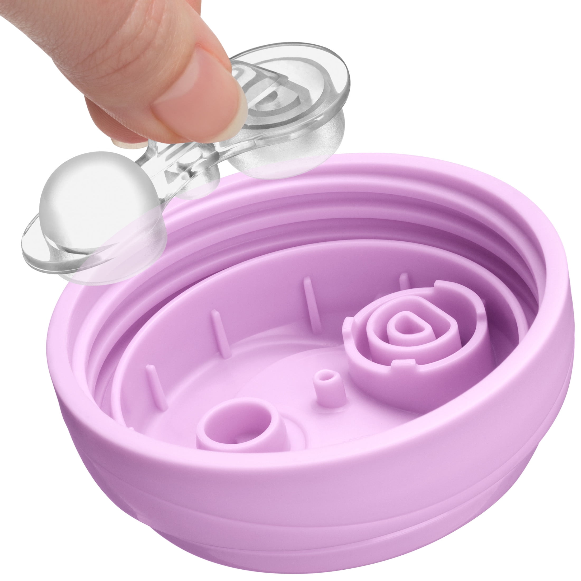 Chicco Insulated Rim Spout Trainer Cup 9oz Pink/Purple 12m+ (2pk)
