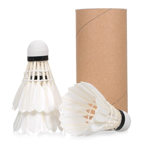 Suodoka 3-Pack Indoor/Outdoor Badminton Shuttlecocks – Durable Feathered, Windproof, High-Speed, Stable Flight