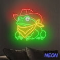 thumbnail image 5 of Handmadetneonsign Cowboy Frog Neon Sign, Western Toad Led Sign, Western Frog Tod Wall Art, Animal Home Wall Decor 81352, 5 of 5