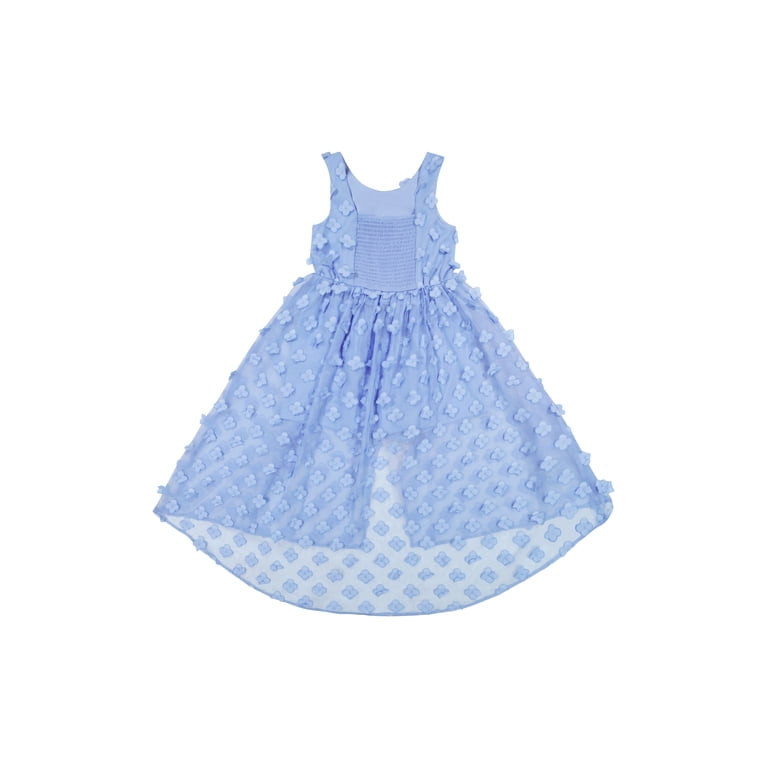 Kensie Girl Sleeveless 3D Flower Chiffon Walk Through Dress, Sizes