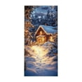 thumbnail image 2 of Hometravel Christmas Gingerbread House Door Cover, Holiday Door Curtain for Wall Decor, 35.4x70.8 Inch Festival Party Background, Seasonal Entrance Display Banner, 2 of 7