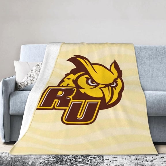 Rowan University Fleece Blanket, Very Soft Microfiber Flannel Blanket for Couch Warm and Cozy for All Seasons