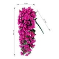 thumbnail image 3 of Artificial Fake Hanging Flowers Plants,2PCS Faux Silk Morning Glory Trailing Vines for Outdoor Decoration, 3 of 6