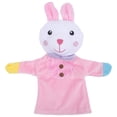 thumbnail image 1 of Shisuyan Animal Hand Puppet Toys Rabbit Shape Puppet Pink Cloth 1Pcs 11.8x11in, 1 of 9