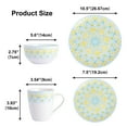 thumbnail image 2 of 16-Piece Dinnerware Set, Service for 4, Round Porcelain Dinnerware Set, 2 of 5