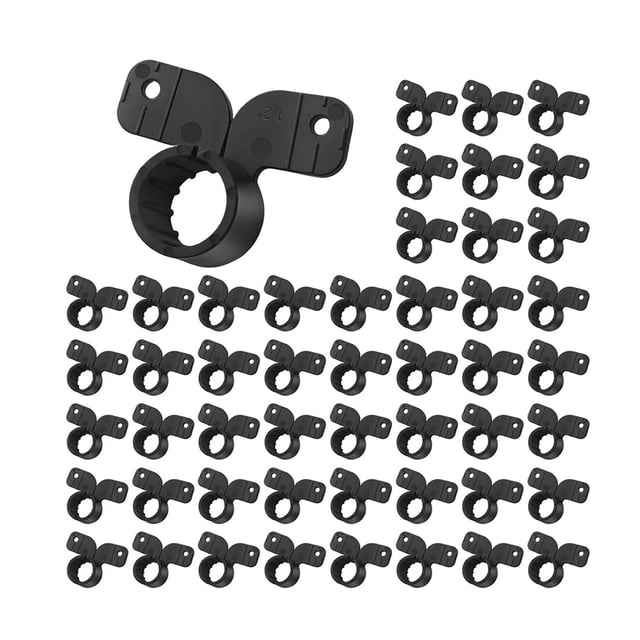 50 piezas Soporte de pared Suptension Tube Clamlamps Accesorios Fácil instalación de tubos de instalación soportes para tubos de soporte para CPVC PEX 1.2 pulgada