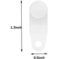 thumbnail image 2 of shiyou-50 Pcs Curtain Track Gliders Curtain Rod Sliders Window Traverse Rod Sliders Plastic Curtain Rail Sliders Ceiling Roller Track Hooks for Window and Shower Curtain Tracks, 2 of 4