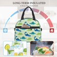 thumbnail image 4 of Easygdp Cute Dinosaur Blue Green Caja de Almuerzo para Mujeres y Hombres, Bolsa de Almuerzo Insulada, Bolsas Reutilizables Impermeables para Viajes, Trabajo y Picnics, 4 of 7