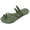 Summer Sandals # Green, variant on Flat Sandals for Women Braided Strappy Sandals with Toe Loop Summer Shoes Boho Gladiator Sandal Casual Walking Open Toe Beach Footwear
