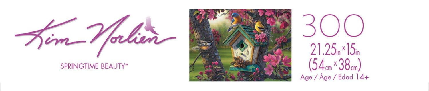 Buffalo Games Large Pieces Le puzzle Kim Norlien Springtime Beauty en 300 pièces