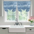 thumbnail image 4 of Blue Balloon Curtains 63 Inch Length for Living Room/Bedroom, Vintage Modern Abstract Art Ombre Rod Pocket Privacy Door Curtains Decorative Tie Up Shade for Window 52"x63", 4 of 8