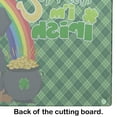 thumbnail image 5 of Wirehair Black and Tan Dachshund St. Patrick's Day Glass Cutting Board Large 12 in x 15 in, 5 of 5