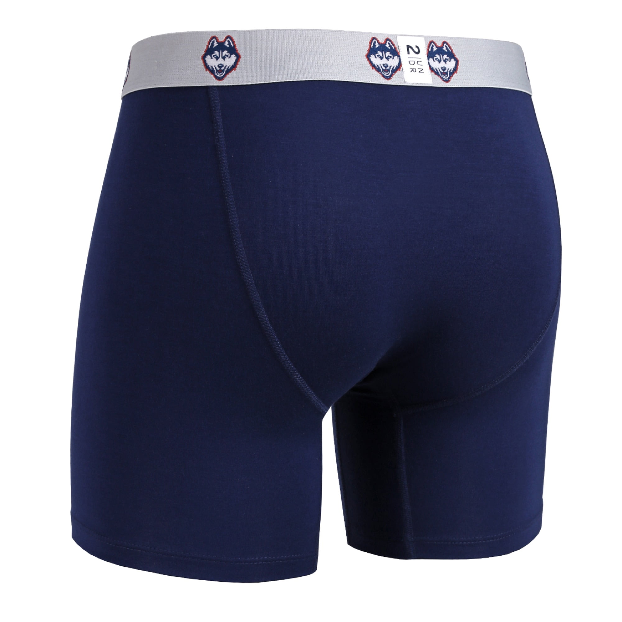 2UNDR NCAA Team Colors Men's Swing Shift Boxers (Connecticut Navy, Small) 