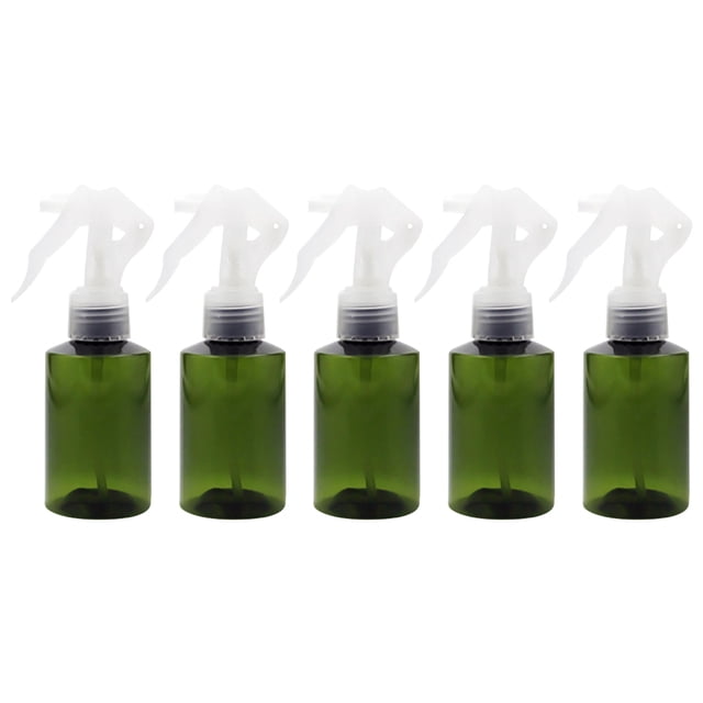 Miangastore 5pcs 100ml Refillable Subpackaging Bottle Spray Bottle with Convenient Trigger Fine Mist Sprayer Set(Green)