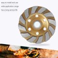thumbnail image 4 of 4 Inch Diamond Grinding Wheel HHS Heavy Duty Turbo Row Diamond Grinding Wheel Disc Angle Grinder Disc Professional Woodworking Tool for Concrete Granite Stone Marble Tile Masonry, 4 of 9
