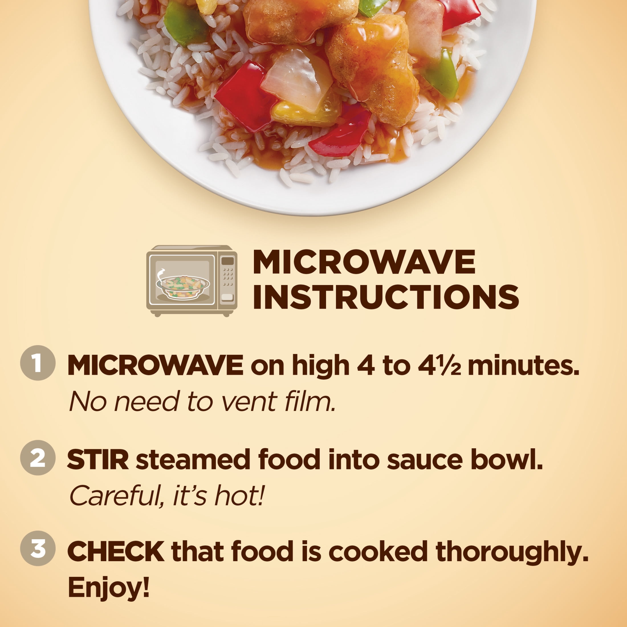 Healthy Choice Cafe Steamers Sweet & Sour Chicken, High Protein Frozen Meal, 10 oz. Bowl
