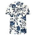 thumbnail image 6 of Ailaofu Womens Summer Tops Short Sleeve Basic Casual T Shirts Trendy Fashion Flowy Scoop Neck Summer Outfits, 6 of 7